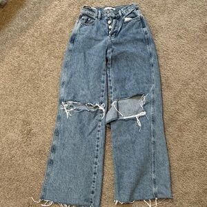 PACSUN (hardly ever worn) blue ripped jeans